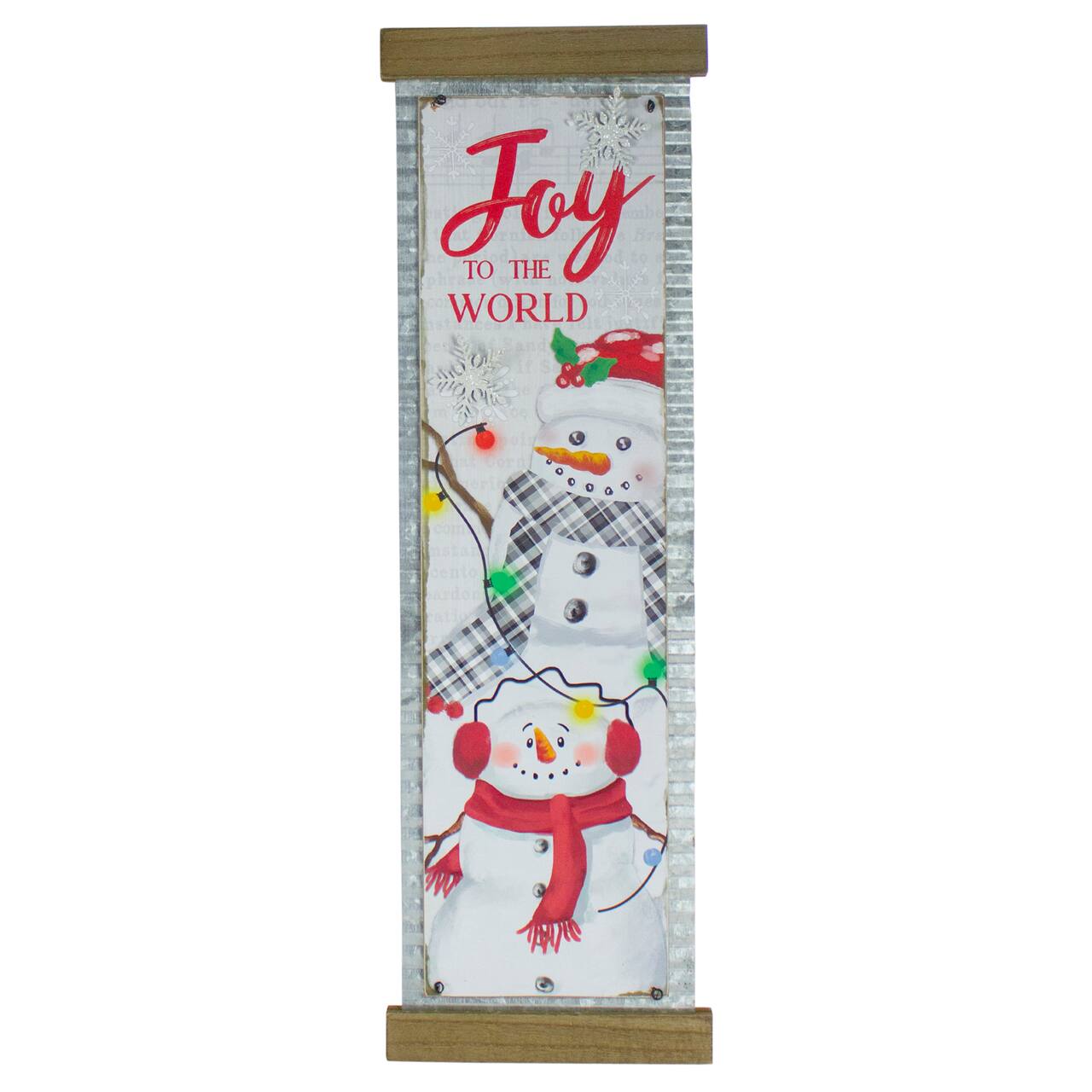 26" Joy to the World Galvanized Christmas Wall Décor
